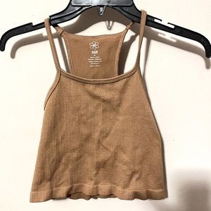 Ribbed Crop Stretch Tank